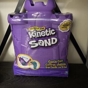 Kinetic Sand Castle Case with 1 lb Teal Play‎ Sand Spin Master 3+
